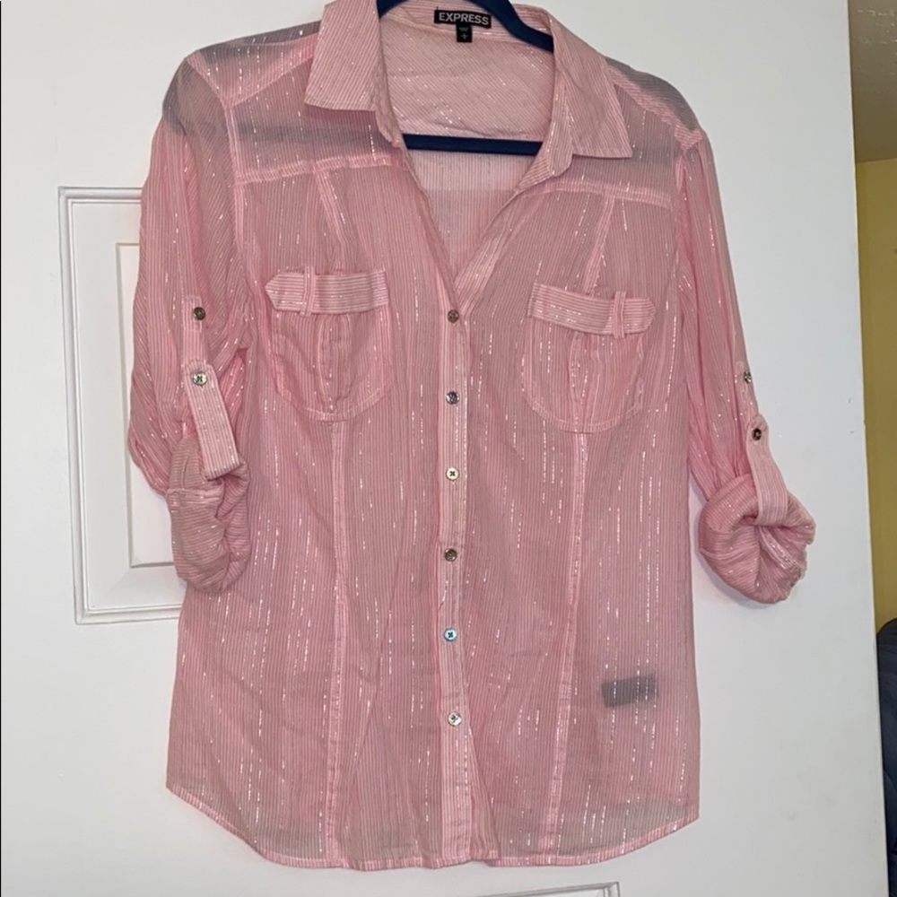 Semi sheer blouse